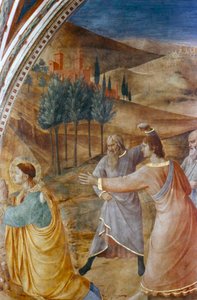 15世紀半ばのSt Stephenのストーニング 作： Fra Angelico