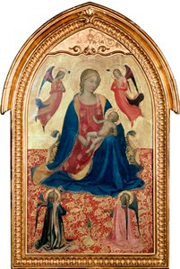 天使と聖母子、c1425 作： Fra Angelico