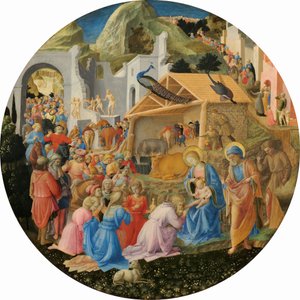 魔術師の崇拝 作： Fra Angelico and Fra Filippo Lippi