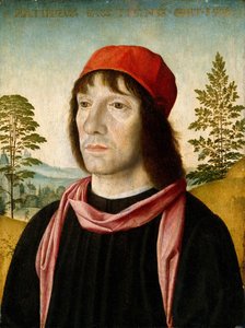 1497年の直後の男の肖像。 作： Fra Bartolomeo