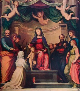 シエナの聖カタリナの神秘的な結婚、1511、1911 作： Fra Bartolomeo