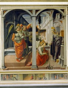 受胎告知 作： Fra Filippo Lippi