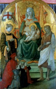 マドンナデルチェッポマドンナオブザストックス、1453年 作： Fra Filippo Lippi