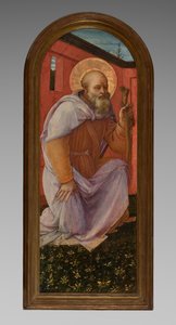 トリプティクのパネル: St. Anthony Abbot 作： Fra Filippo Lippi