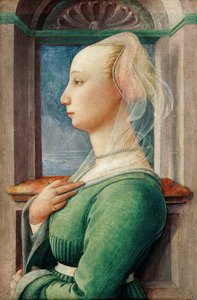 若い女性の横顔の肖像、1445年頃