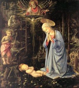 森の礼拝、1459 作： Fra Filippo Lippi