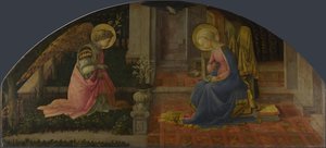 受胎告知メディチ委員会、c。 1450 作： Fra Filippo Lippi