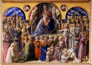 聖母の戴冠式、1439年から1447年の間に 作： Fra Filippo Lippi