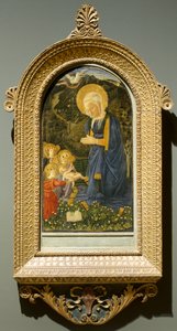 天使と聖母子c。 1460。 作： Fra Filippo Lippi