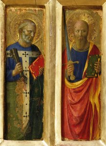 使徒ペテロとパウロ 「ペルージャの祭壇画」より 1437年頃 作： Fra Giovanni Angelico da Fiesole