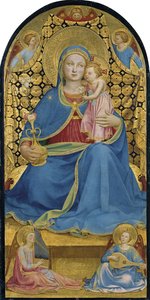 謙遜の聖母マドンナデルウミリタ、c。 1433-1434 作： Fra Giovanni Angelico da Fiesole