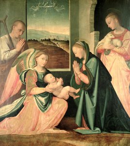 聖アグネスの聖家族 作： Fra da Pistoia Paolino