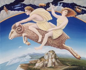 牡羊座、1988（オイルとテンペラのパネル） 作： Frances Broomfield