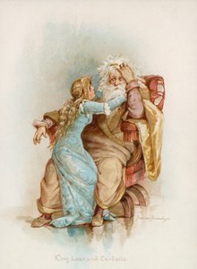 シェイクスピアのリア王とコーデリア 作： Frances Brundage