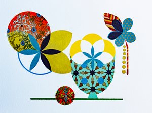 白米 #3 2022年（水彩紙にアクリル） 作： Frances Ferdinands