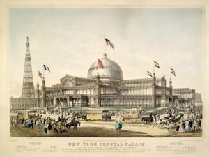ニューヨーククリスタルパレス、パブ。 1853 by Currier＆Ives 作： Frances Flora Bond Palmer