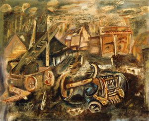 ファーム ヤード、エセックス 作： Frances Hodgkins