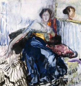 リクライニングウーマン 作： Frances Hodgkins