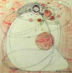 薔薇のスピリット、1903（トイレと紙に鉛筆） 作： Frances McNair