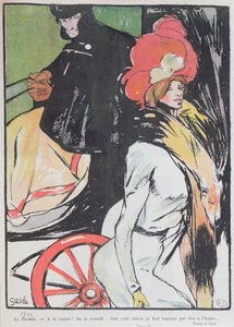 遊女とタクシー運転手を描いた漫画、1901