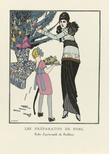 クリスマスの準備、パブ。 1914（ステンシル印刷） 作： Francesc Xavier Gosé
