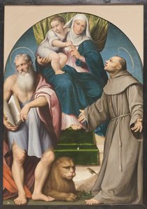 聖アンナ祭壇画 作： Francesco (1549 92) Bassano