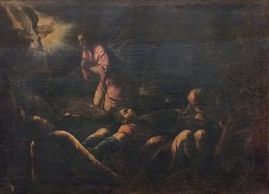 庭の苦しみ 作： Francesco (1549 92) Bassano