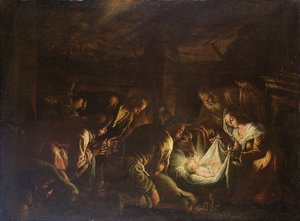 羊飼いの礼拝、1588-90 作： Francesco Bassano