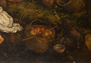 秋の収穫（ぶどう狩り）、1585-90（65583の詳細） 作： Francesco Bassano