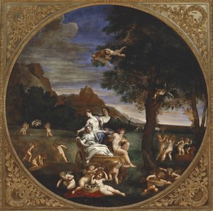 地球の要素、1625-28 作： Francesco Albani