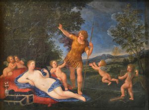 フランス語：Vénus et Adonis ヴィーナスとアドニス 作： フランチェスコ・アルバーニ