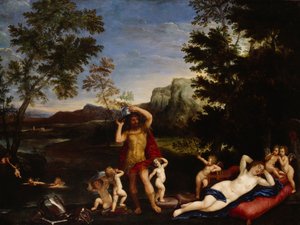 金星と火星（キャンバスに油彩） 作： Francesco Albani
