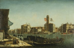 ヴェネツィア大運河の眺め」1743年頃（油彩・キャンバス 作： Francesco Albotto