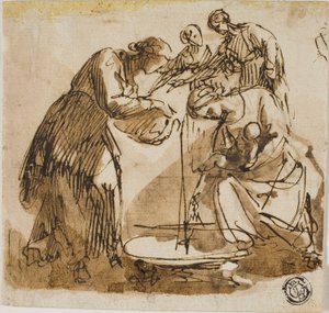 聖母の誕生 作： Francesco Allegrini