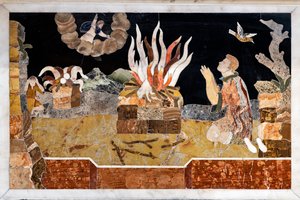 壮大な大理石の幕屋が上にある、2 つのテーブルを備えた主祭壇、詳細 作： Francesco Antonio Corbarelli