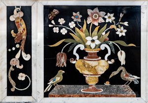 壮大な大理石の幕屋が上にある、2 つのテーブルを備えた主祭壇 作： Francesco Antonio Corbarelli