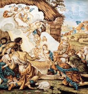 フランチェスコ・アントニオ・ザヴェリオ・グリュー（1686-1746）作、アブルッツォ・カステッリ社、イタリア 作： Francesco Antonio Xaverio Grue