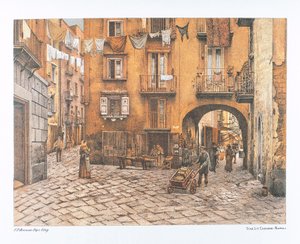 イタリア、ナポリ、ポルティコ デ ペッツィ 作： Francesco Aversano