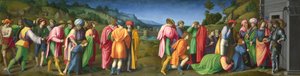 ジョセフは兄弟たちに恩赦を与える、1515 年頃。 作： Francesco Bacchiacca