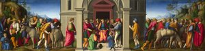 ジョセフは兄弟を迎えます。1515 年頃。 作： Francesco Bacchiacca
