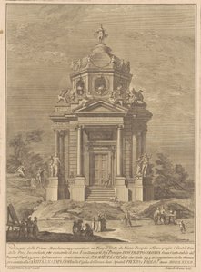 1782年の中国のプリマ・マッキナ：ヌマ・ポンピリウスによって建てられたヤヌス神殿 作： Francesco Barbazza, after Giuseppe Palazzi