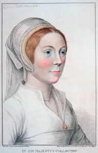 キャサリン ハワード、ヘンリー 8 世の 5 番目の妻、1796 年 作： Francesco Bartolozzi
