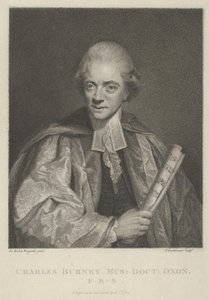 チャールズ・バーニー、1784 年 4 月 1 日、1784 年 4 月 1 日。 作： Francesco Bartolozzi