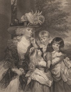 スミス夫人とその子供たち、1789 年 3 月 15 日。 作： Francesco Bartolozzi