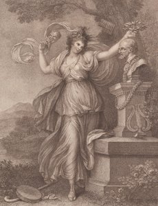タリア役のアビントン夫人、1783 年 8 月 20 日。 作： Francesco Bartolozzi
