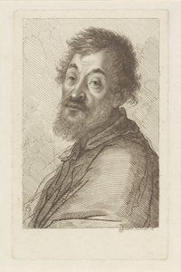 ひげを生やした男の肖像 作： Francesco Bartolozzi