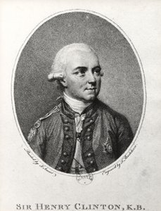 ヘンリー・クリントン卿（1730-95）（彫刻）（モノクロ写真 作： Francesco Bartolozzi