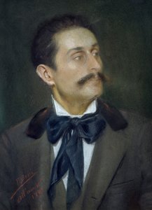 画家マリアーノ・マンチーニの肖像 作： Francesco Brici