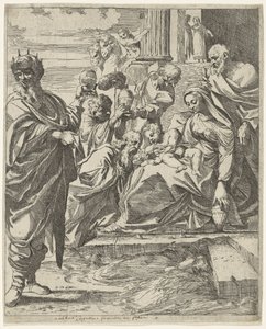 王たちの崇拝 作： Francesco Brizio (attributed to)