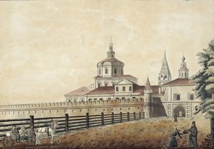 1780年代のモスクワの聖アンドロニク修道院 作： Francesco Camporesi